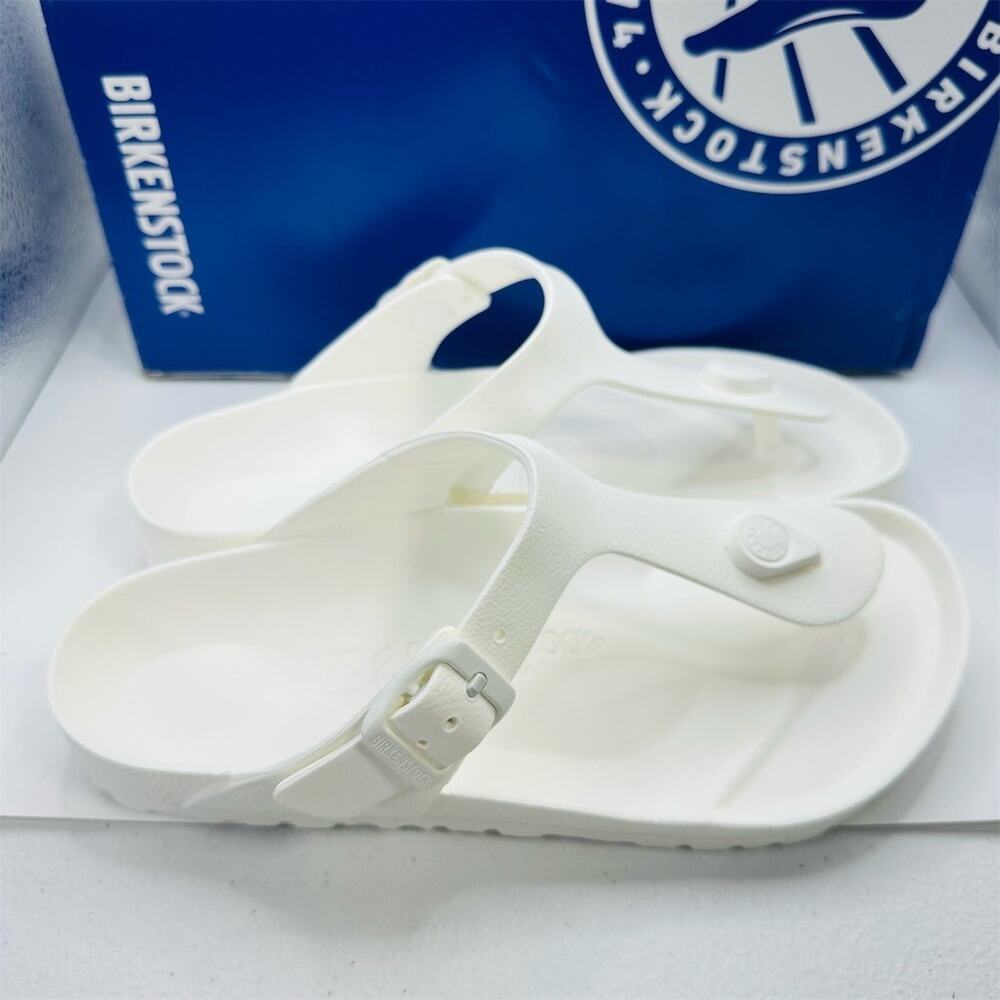 Birkenstock Gizeh EVA Sandals Womens US 6 EU 37 White Thong Waterproof - Picture 2 of 6